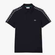 LACOSTE Poloshirt schwarz Schulter Logo -146-