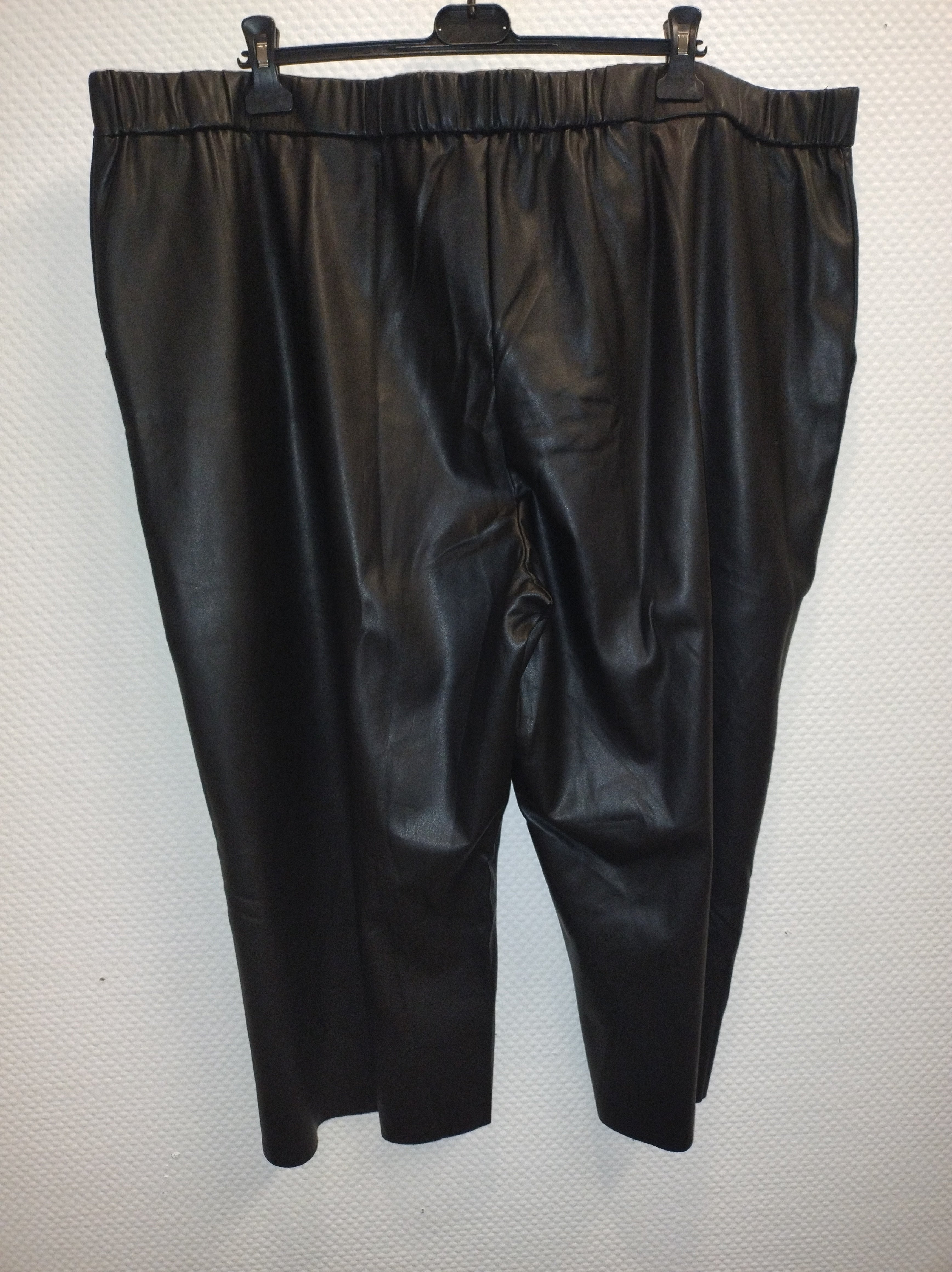 (U6) Ulla popken Lederhose schwarz 800679 100