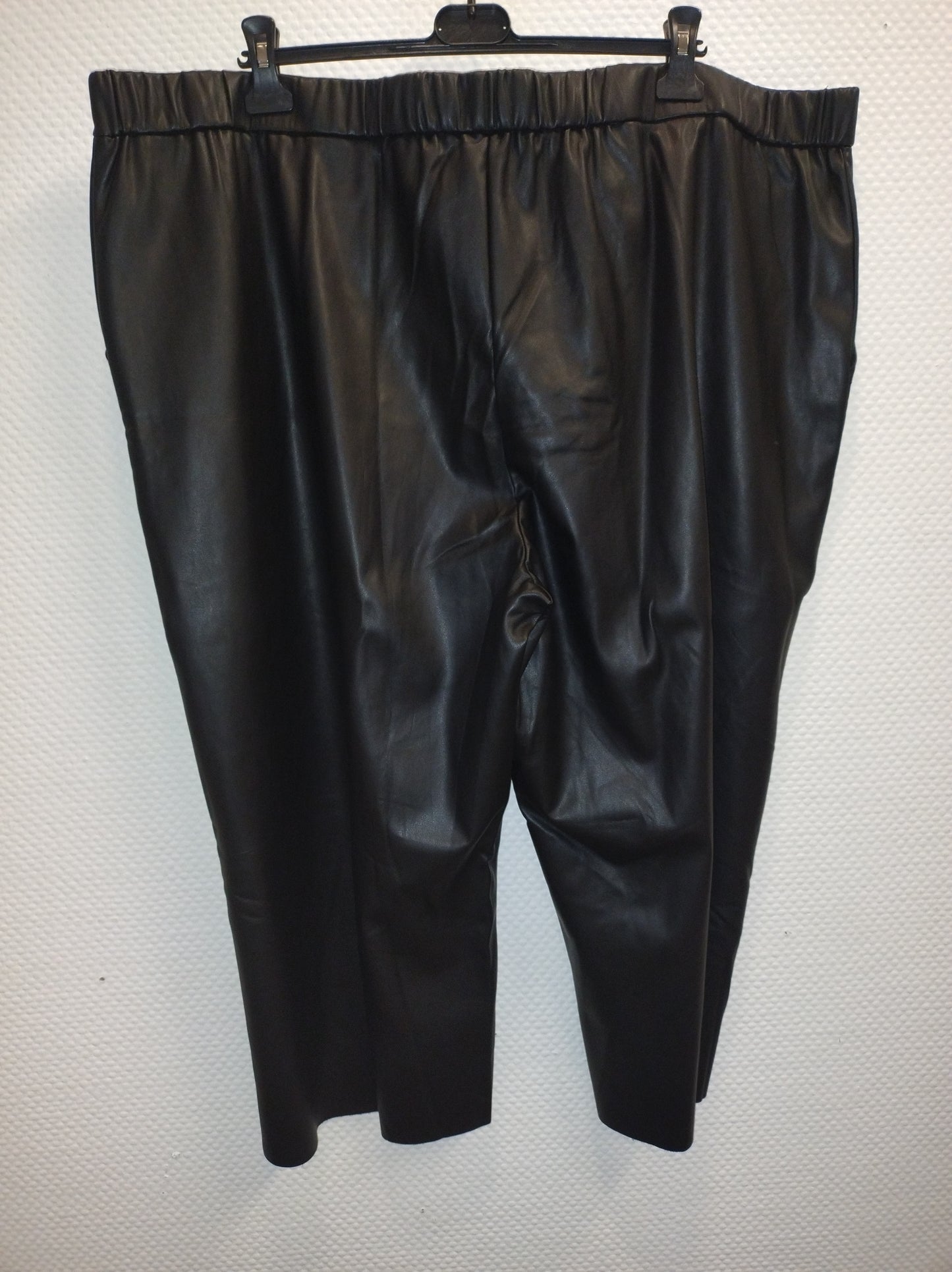 (U6) Ulla popken Lederhose schwarz 800679 100
