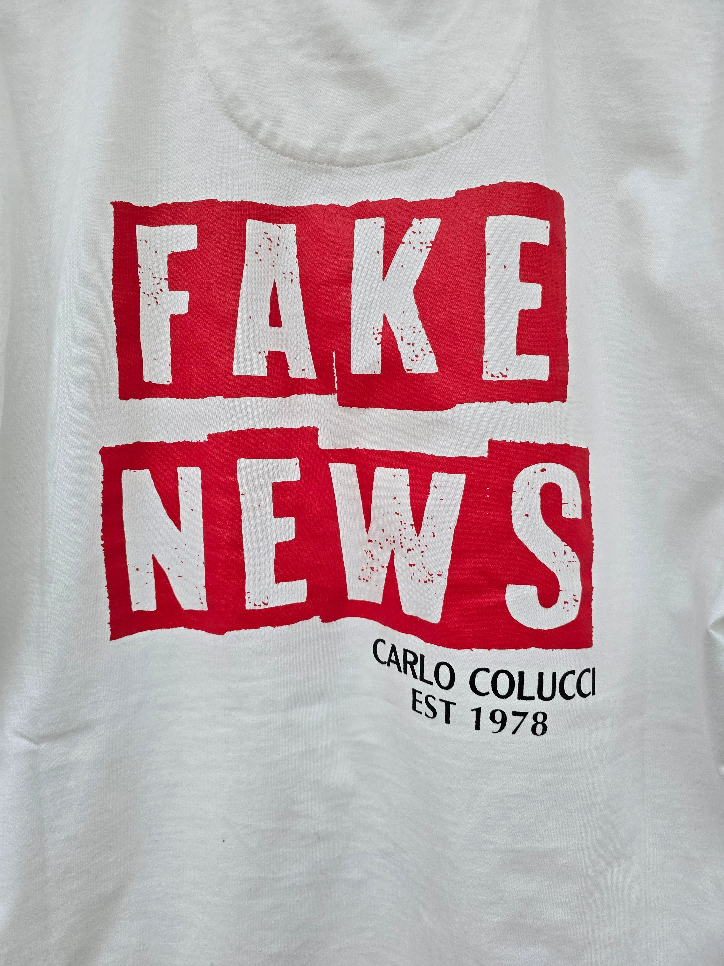 Carlo Colucci Fake News Tshirt schwarz / weiß