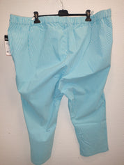 (U6) Ulla Popken Hose kariert blau/weiß 747504 740