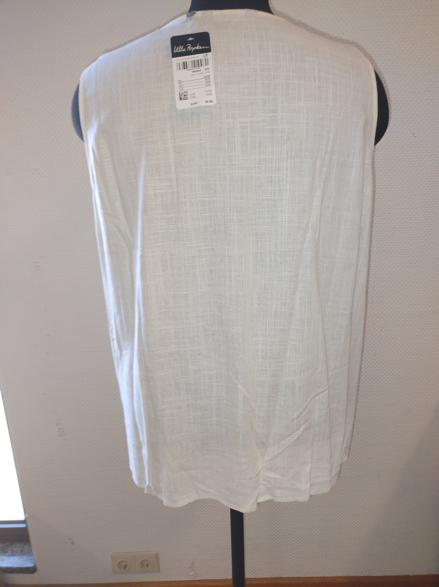 (U12) Ulla Popken Bluse Weiß 809463 200