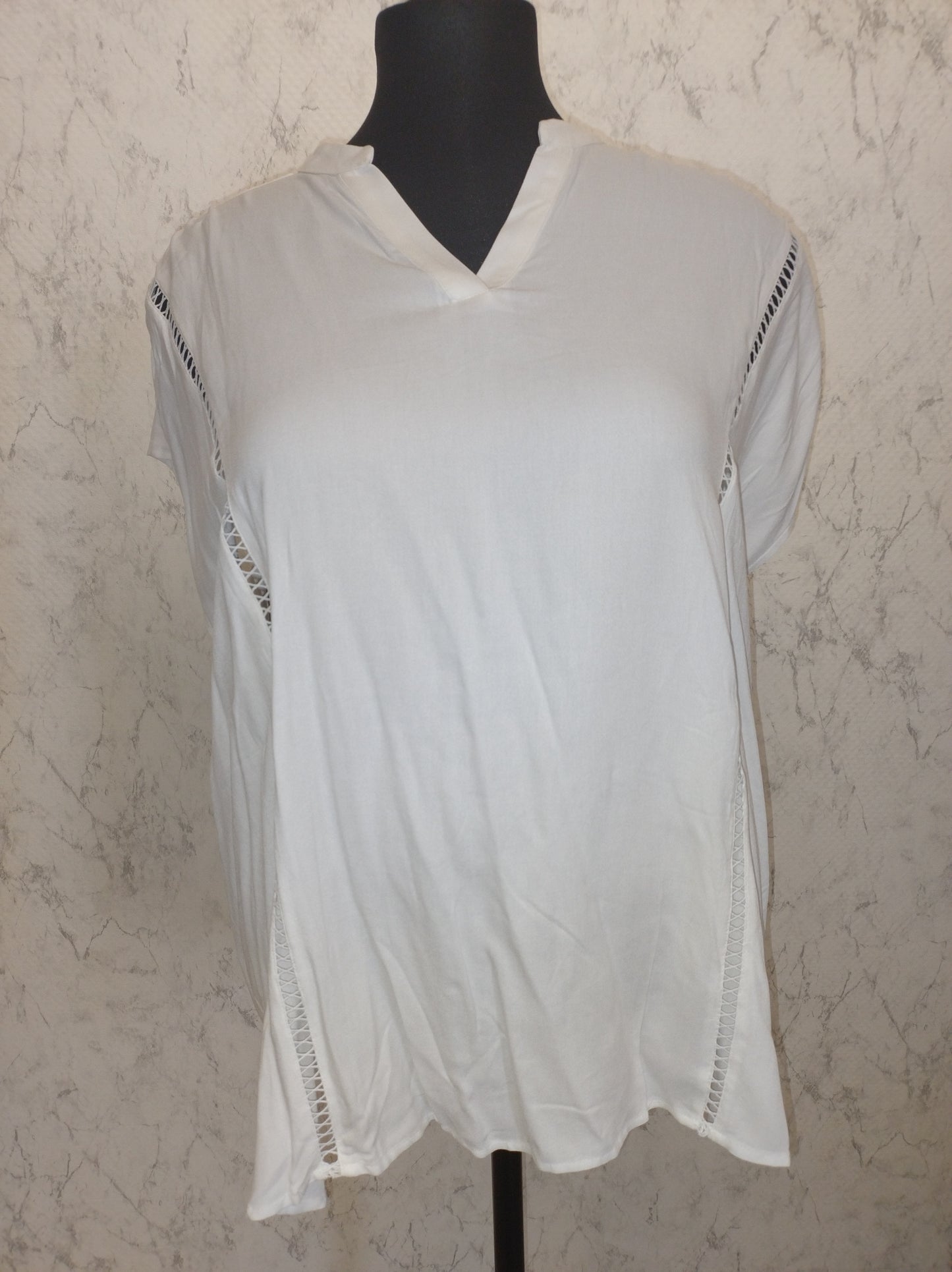 (U14) Ulla Popken Bluse weiß 803494 200