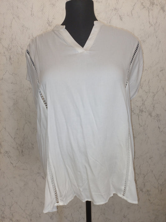 (U14) Ulla Popken Bluse weiß 803494 200