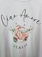 Ciao Amore Italia Tshirt weiß