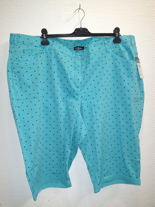 (U36) Ulla popken Shorts türkis gepunktet 791867 740