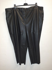 (U6) Ulla popken Lederhose schwarz 800679 100