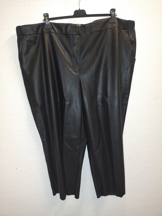 (U6) Ulla popken Lederhose schwarz 800679 100