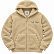 Carlo Colucci Teddyjacke beige schwarz C7729 Col 58 /Col 20