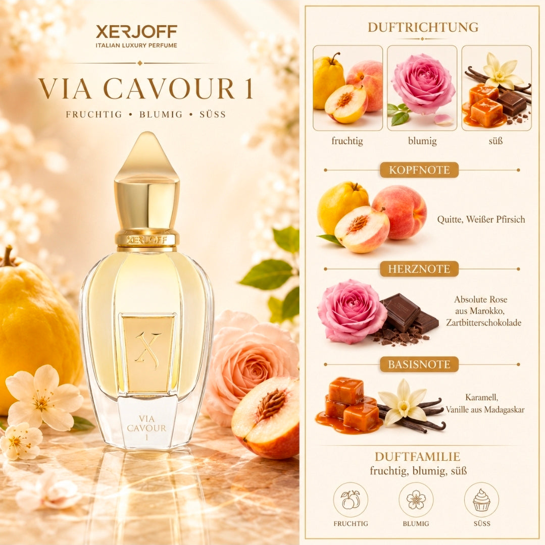 Original XERJOFF Via Cavour 1 Eau de Parfum Parfüm 50ml