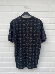 Original UVP 90€ Carlo Colucci Tshirt braun / weiß / schwarz