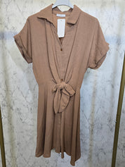 Sommer Kleid Baumwolle knielang