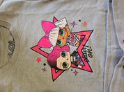 Original LOL Surprise Set Anzug Zweiteiler grau Mädchen