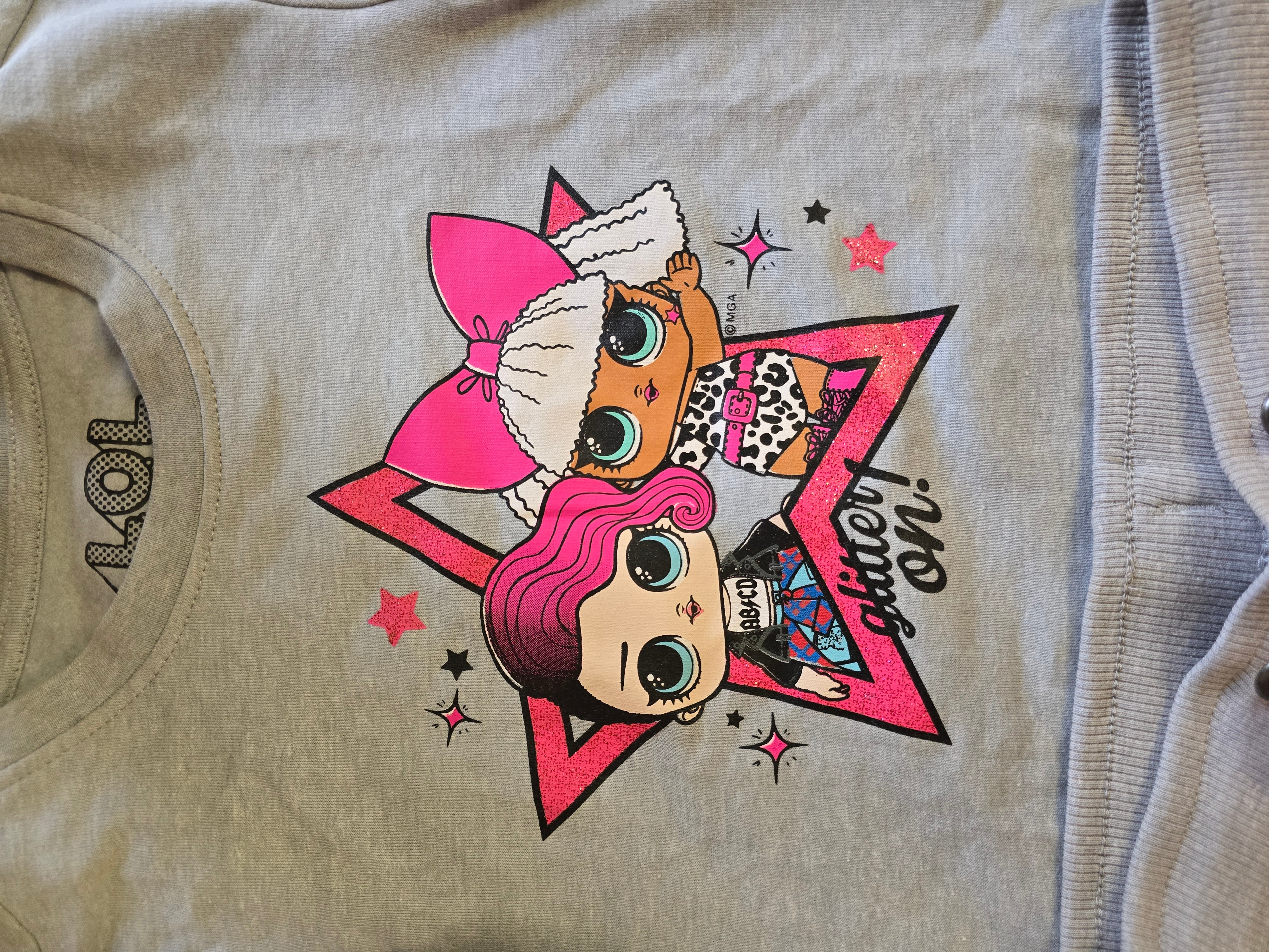 Original LOL Surprise Set Anzug Zweiteiler grau Mädchen