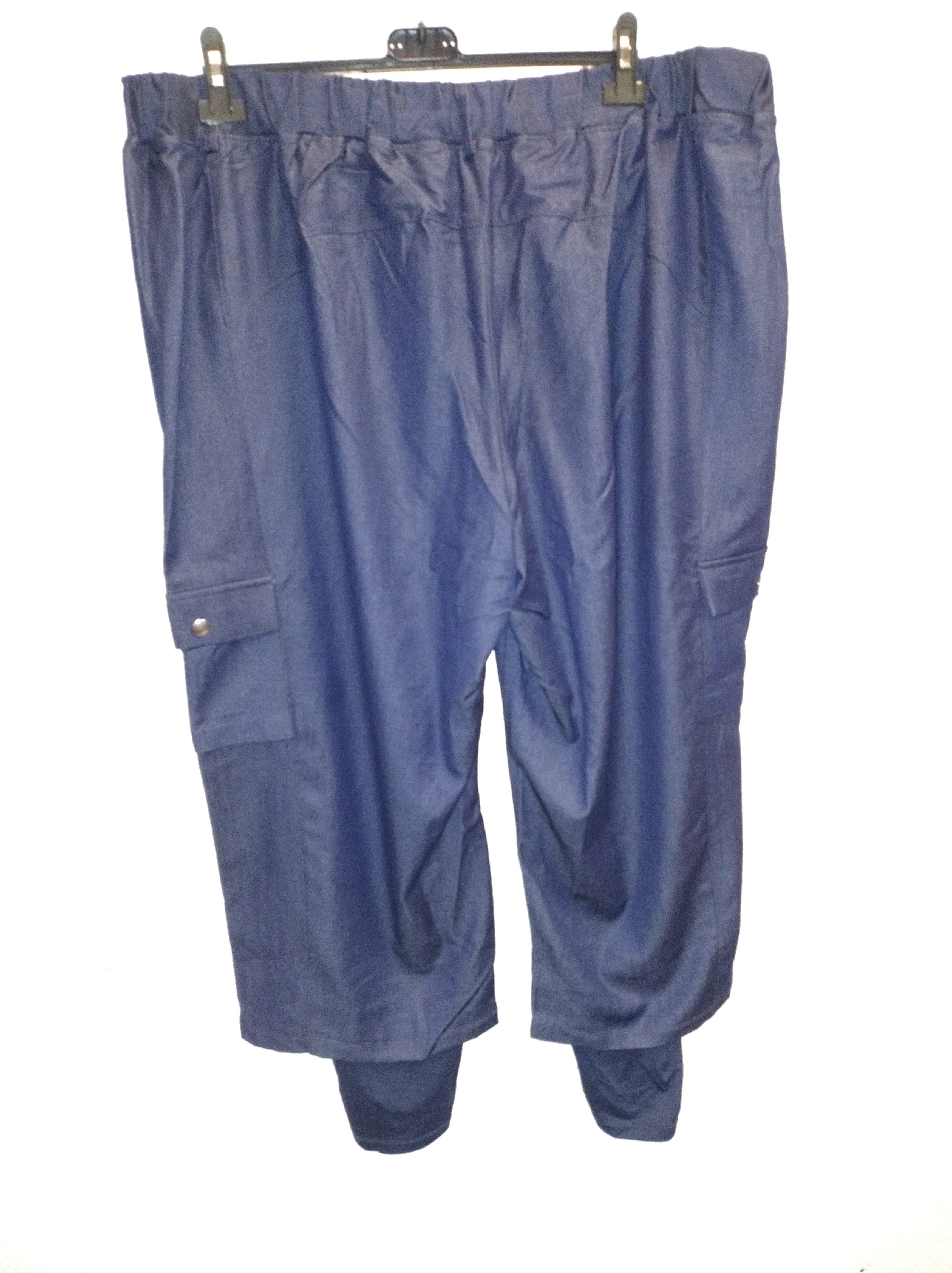 (U43) Ulla Popken Hose Sport Navy 796265 130