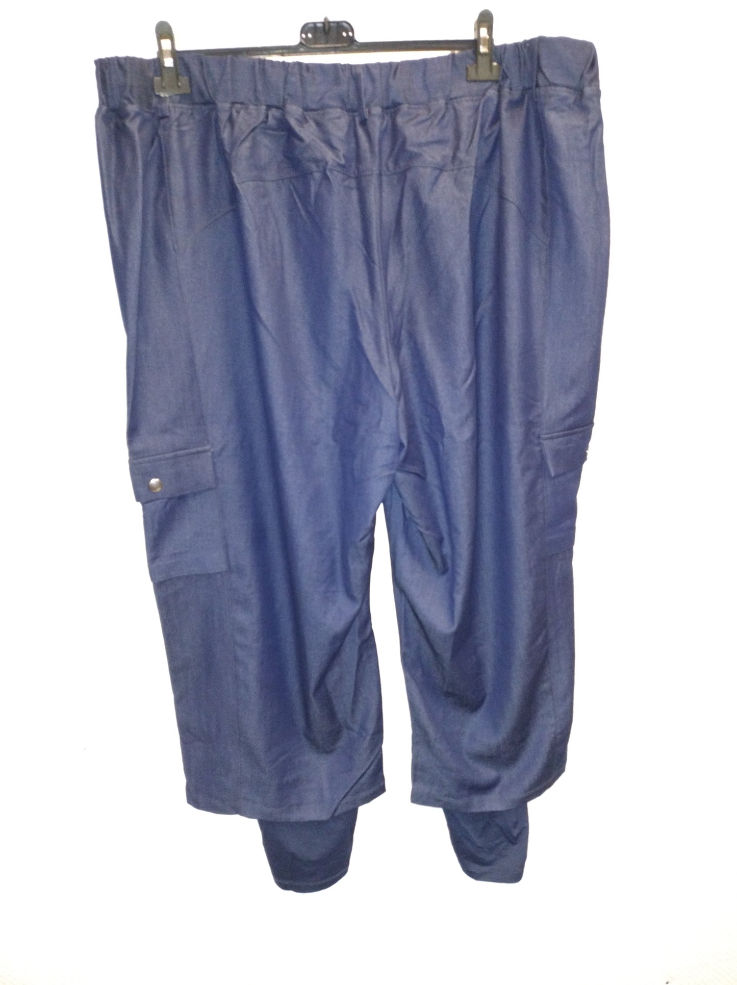 (U43) Ulla Popken Hose Sport Navy 796265 130
