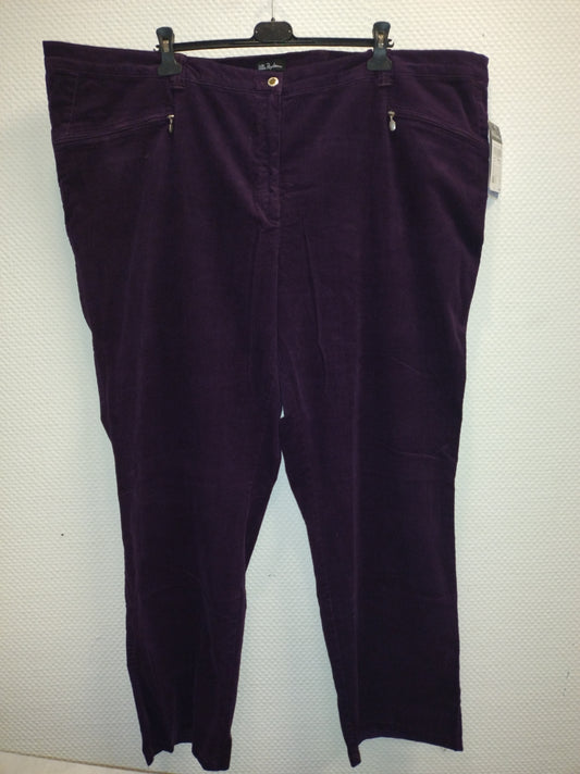 (U45) Ulla Popken Hose Dunkel Lila 725826 83