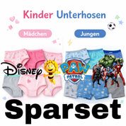 UNTERHOSEN Sets Kinder Boxershort  Sets Jungen Mädchen Disney Nickelodeon Paw Patrol, Avengers, Biene Maja, Mickey Mouse