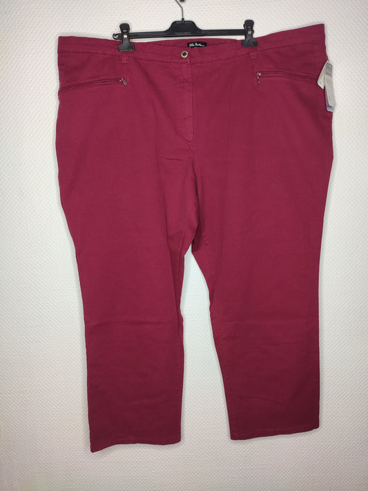(U22) Ulla Popken Hose Bordeaux 624193 56