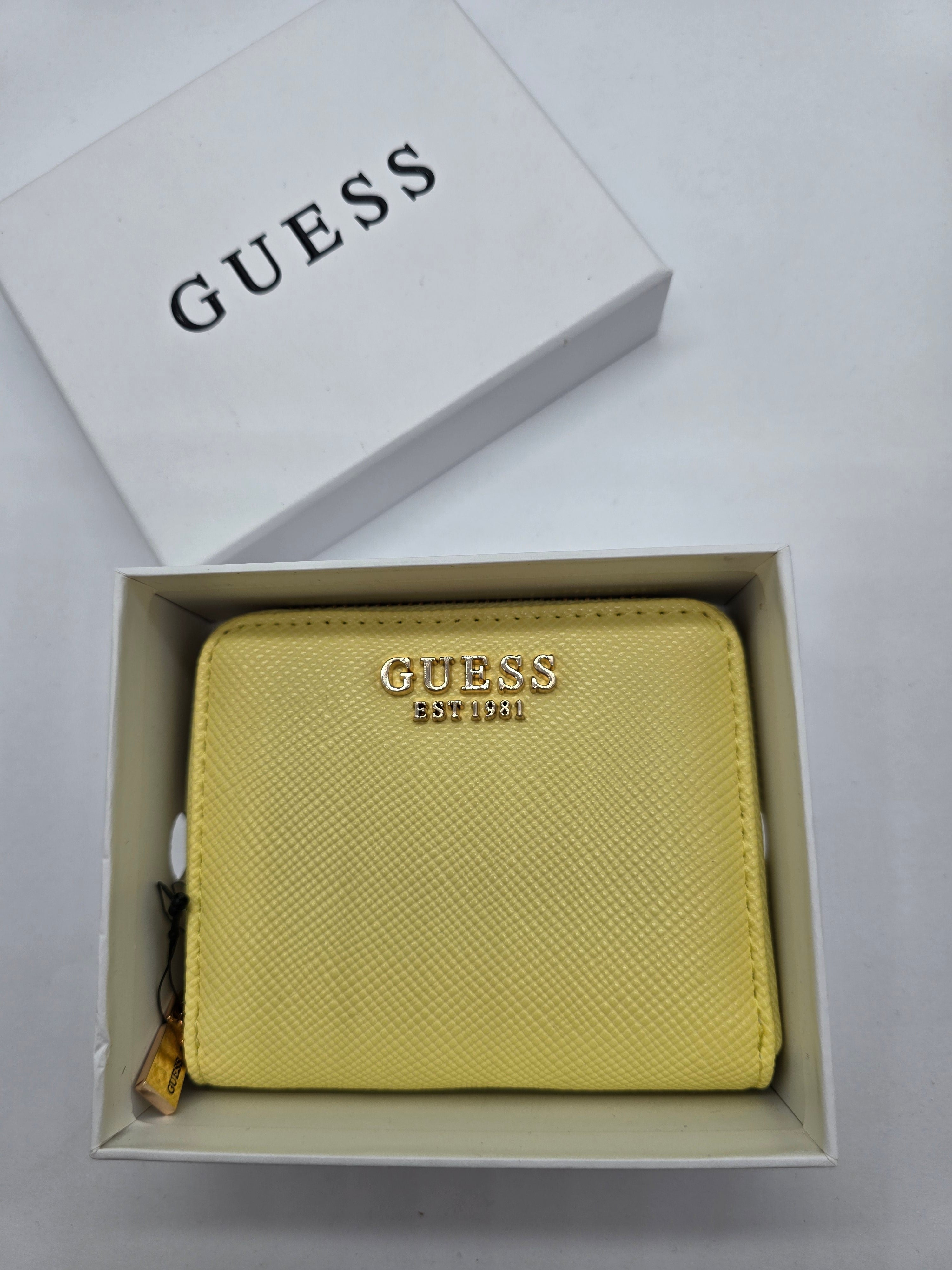 Guess Portmonaie Klein Geldbörse gelb