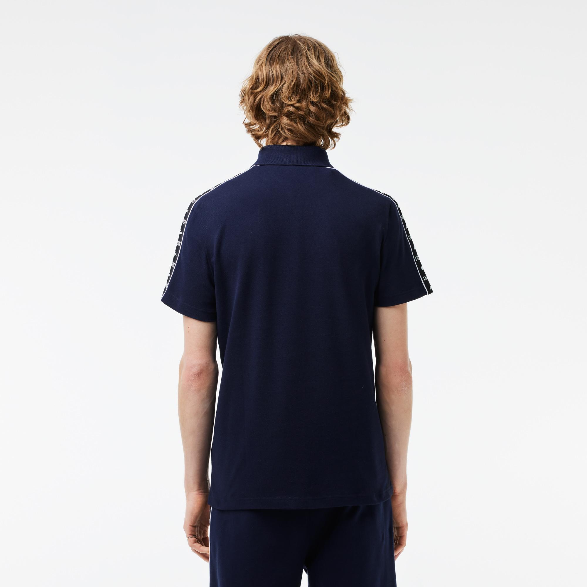 LACOSTE Poloshirt navy blau navyblau Schultern Logo -155-