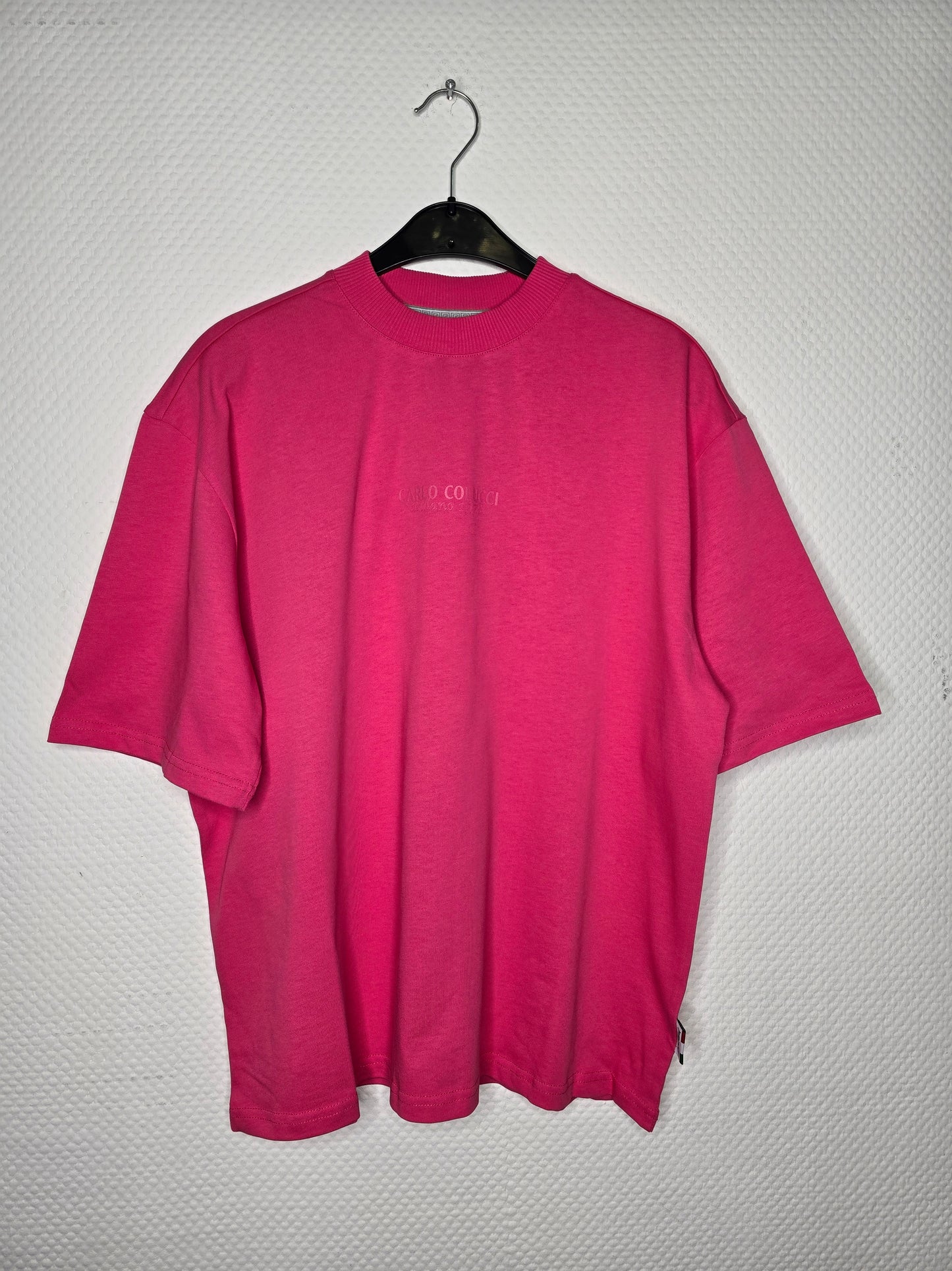 (41) Carlo Colucci T Shirt pink oversize unisex