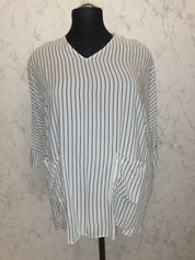 (U4) Ulla Popken Bluse gestreift 804795 200