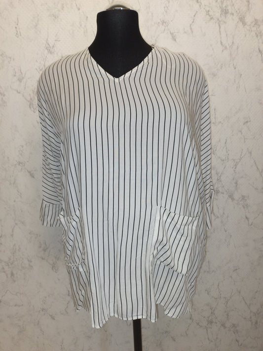 (U4) Ulla Popken Bluse gestreift 804795 200