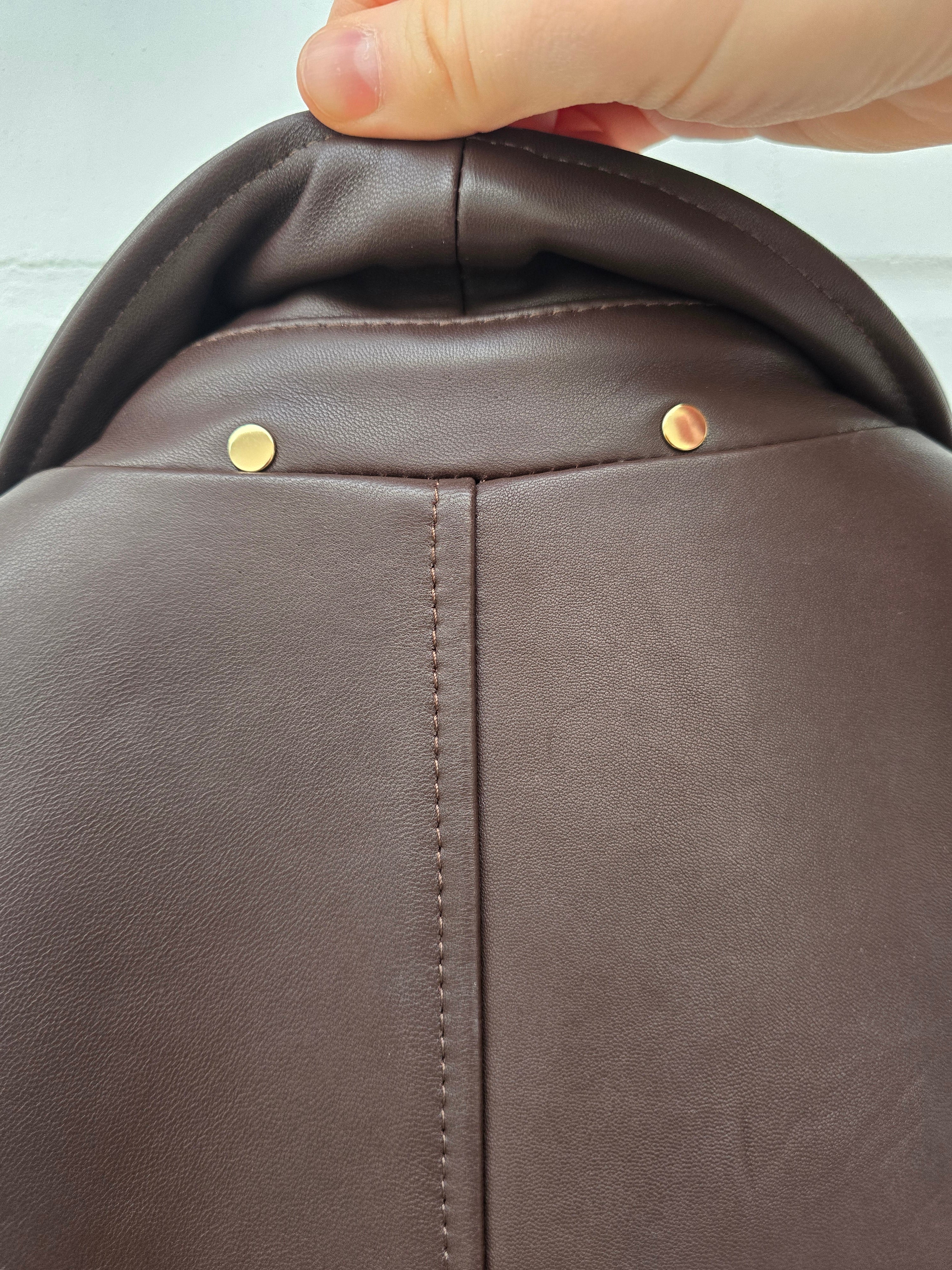 Paul Smith Herren Lederjacke braun Gr M Echtleder