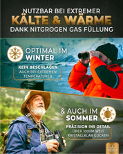 Weidenberger Fernglas 12x42, [TESTSIEGER] Magnesium Fernglas mit Nitrogenfüllung und wasserdicht, für Erwachsene, BAK4 HD Prisma + FMC Objektiv, auch Brillenträger geeignet (Grün, schwsrz 12x42)