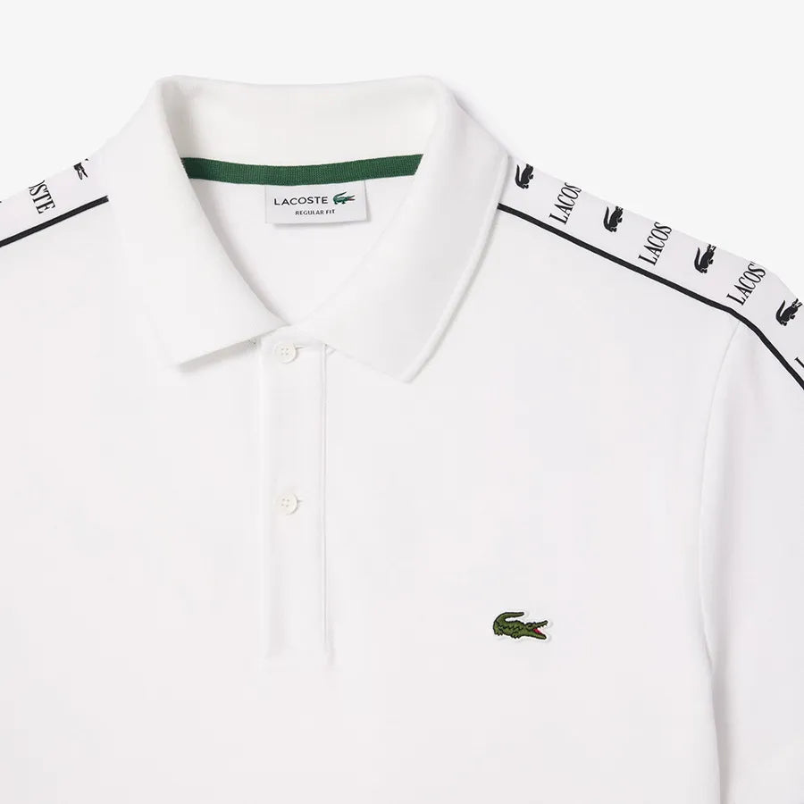LACOSTE Poloshirt weiß Schultern Logo -146-