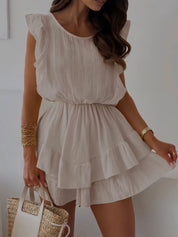 Jumpsuit Einteiler Baumwolle Sommer kurz