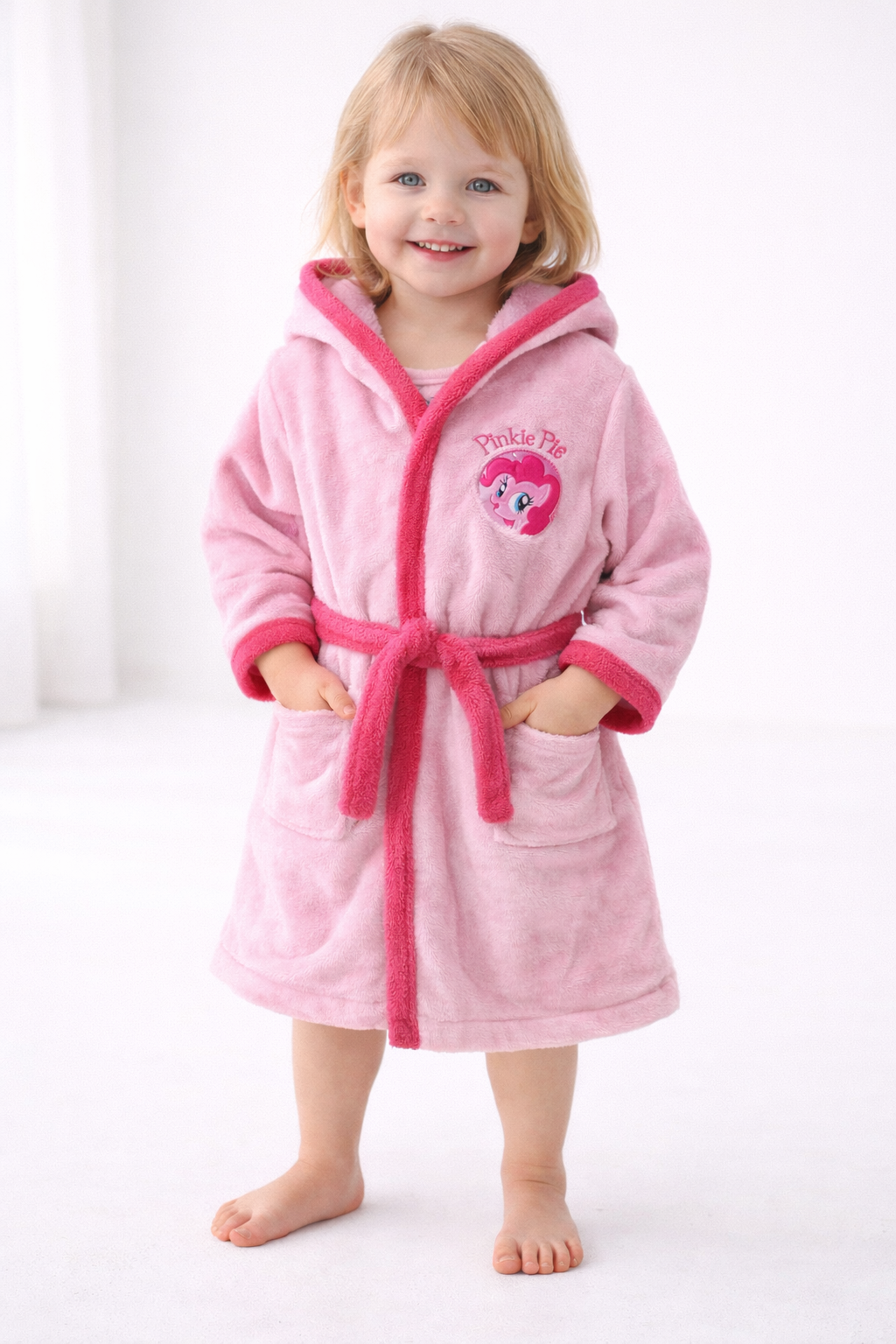 "My Little Pony" Bademantel Original Nickelodeon Mädchen Winter Flauschig pink rosa Pinkie Pie