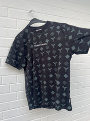 Original UVP 90€ Carlo Colucci Tshirt braun / weiß / schwarz