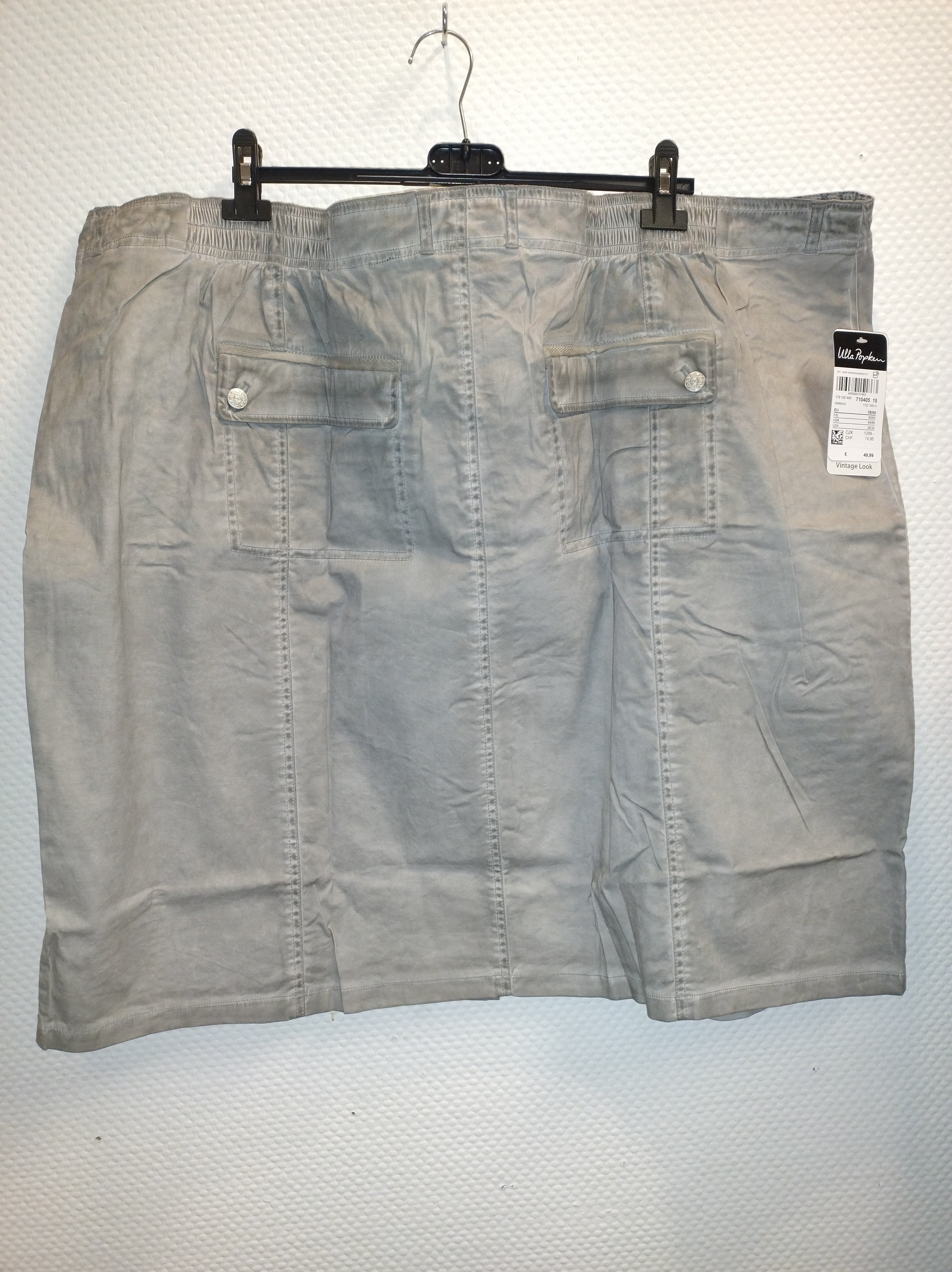 (39) Ulla Popken Rock grau 710405 15