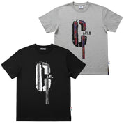 Carlo Colucci Tshirt schwarz / grau Großes C Brust