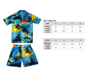 Kinder Sommer Set Hawaii bunt 2 teilig Palmen Sommer Strand