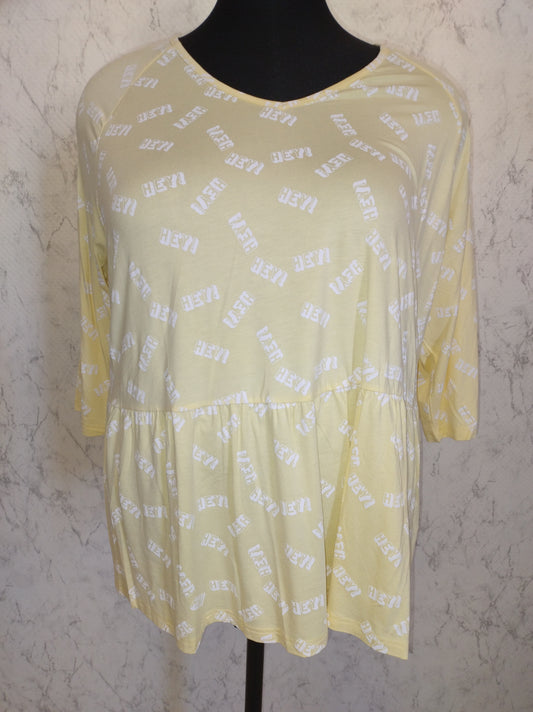 (U33) Ulla popken Langarmshirt Gelb 803373 608