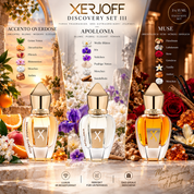 XERJOFF Discovery Set 3x 15ml Apollonia Accento Overdose