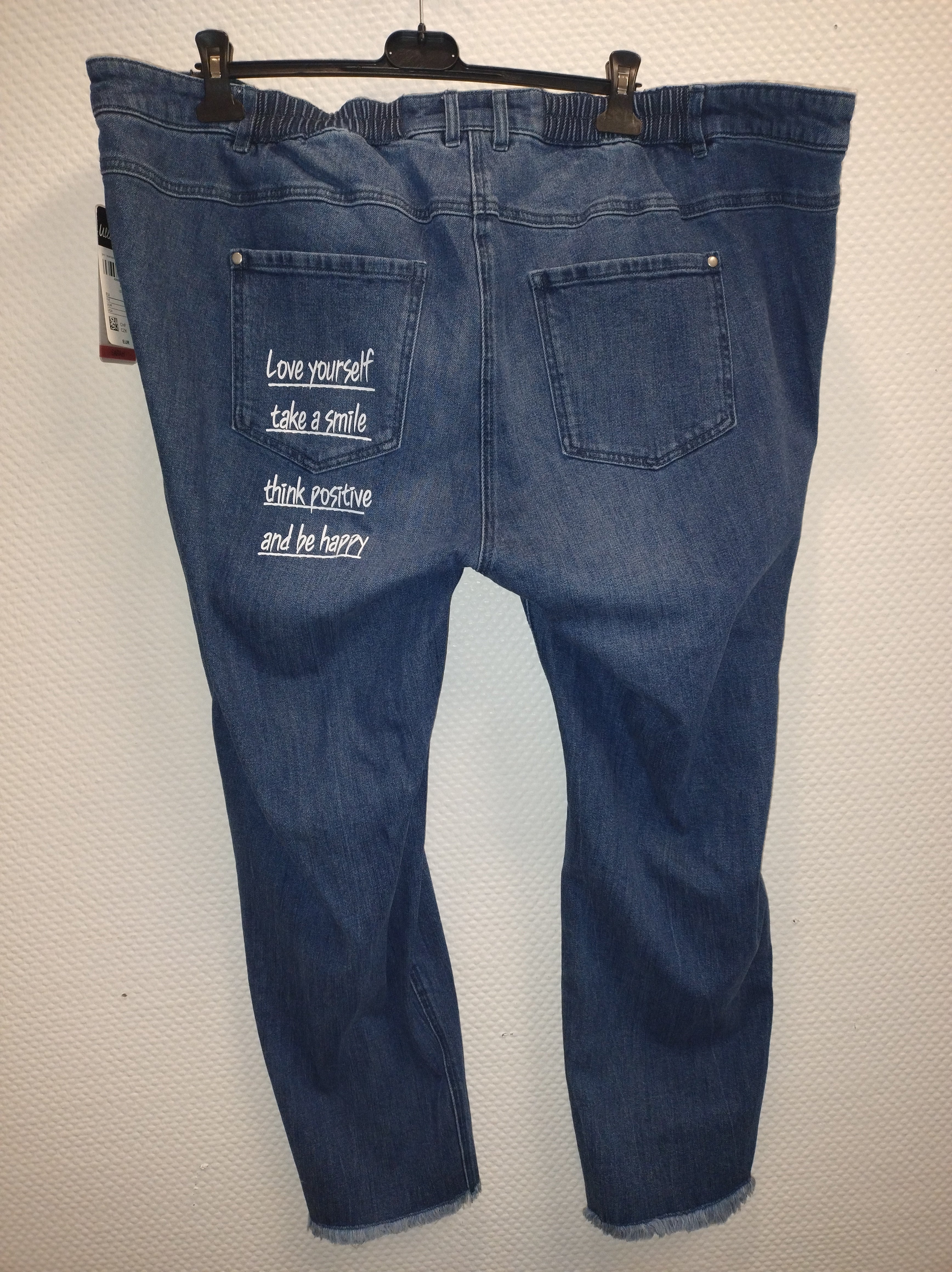 (U6) Ulla popken Jeans mit Schrift 806381 902