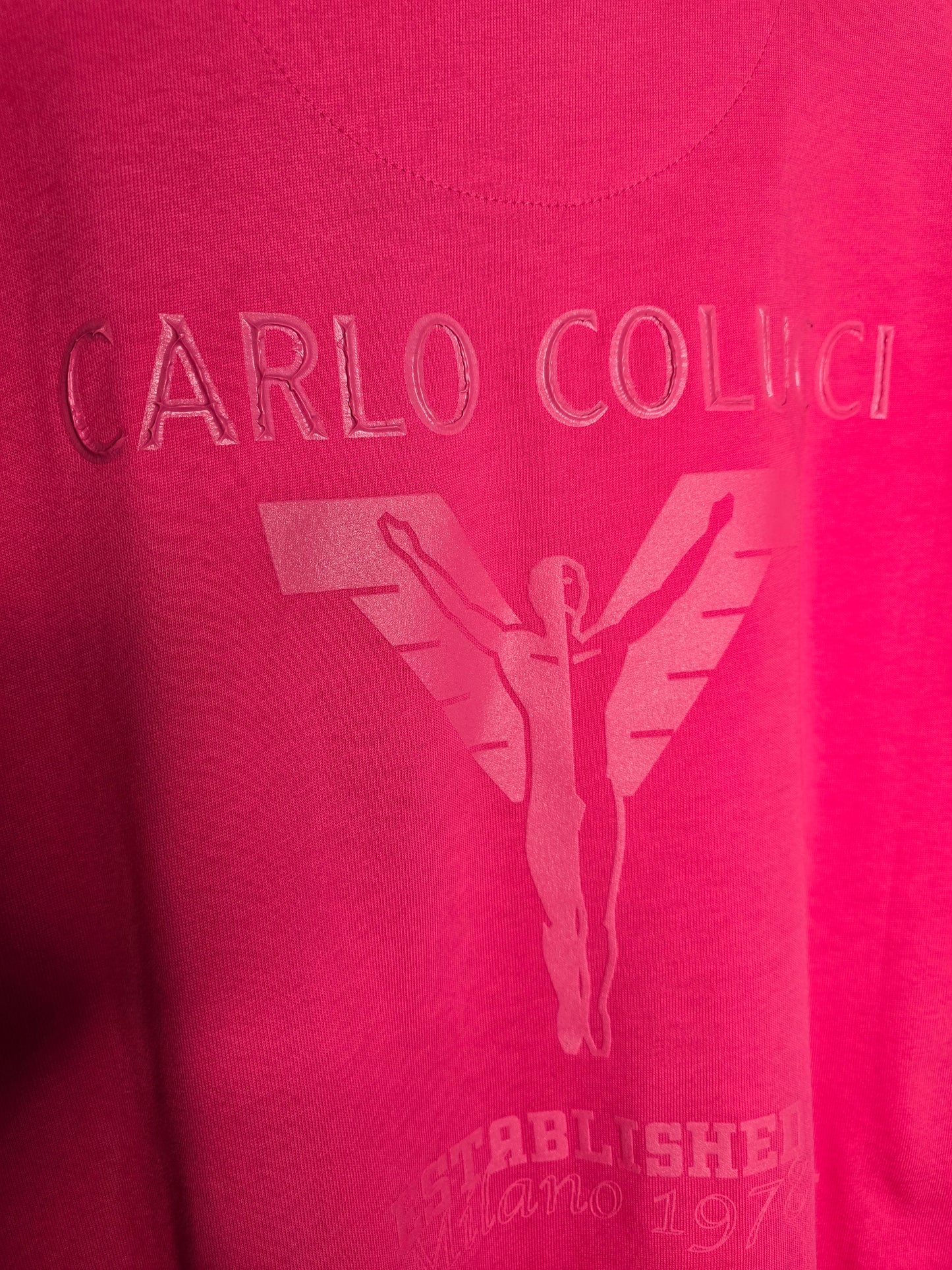 (41) Carlo Colucci T Shirt pink oversize unisex