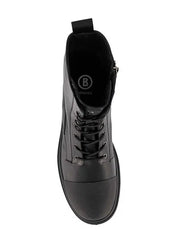BOGNER Boots Stiefel Leder schwarz
