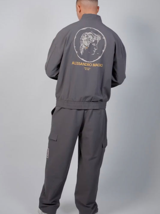 (193) Alessandro Magno Anzug Jogger Zweiteiler grau Chapter 1 Limited