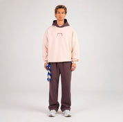 Alessandro Magno Jogger Anzug Set Hoodie+Hose  Braun Nude CH. 7