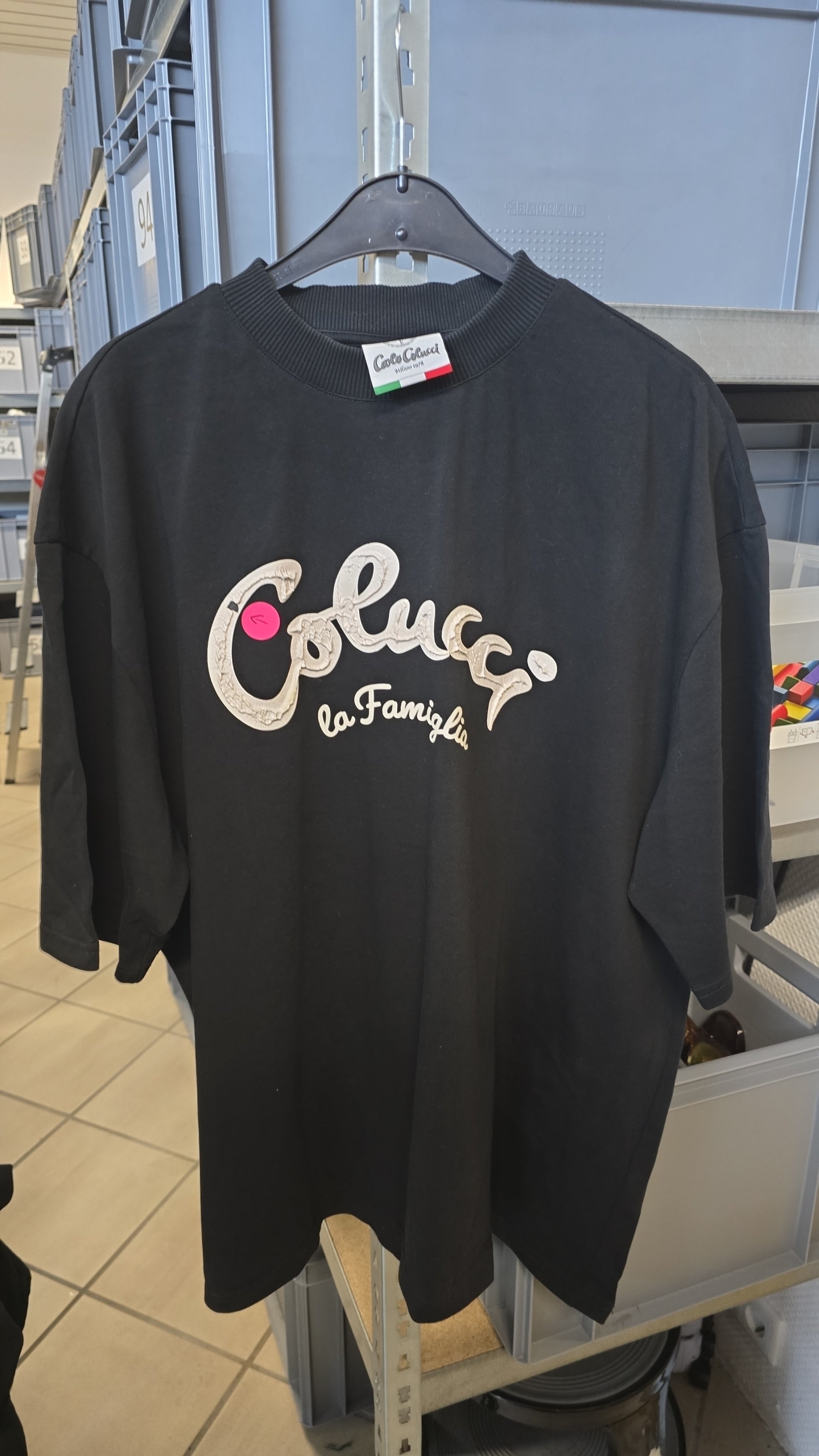 Carlo Colucci Tshirt schwarz Gr XXL Mit Fehler