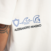 Alessandro Magno Tshirt weiß/blau Ch. 7 -14/21