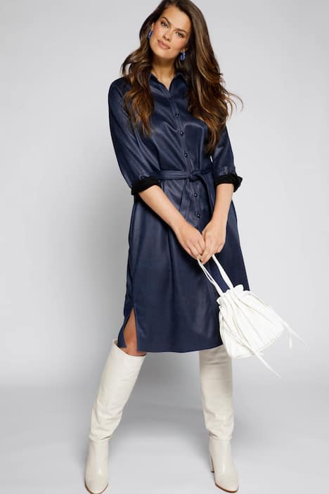 (U2) Ulla popken kleid Navy 796304 130