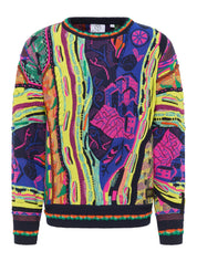 Carlo Colucci 3D Strickpullover Pullover neon bunt C12507 COL 101 (208)