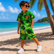Kinder Sommer Set Hawaii bunt 2 teilig Palmen Sommer Strand