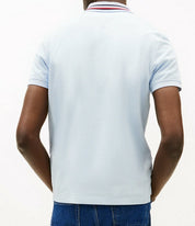 TOMMY HILFIGER Poloshirt hellblau Regular Fit Baumwolle -98-